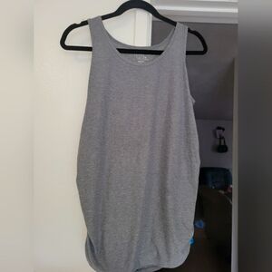 Gray Sleeveless Maternity Tank Top
